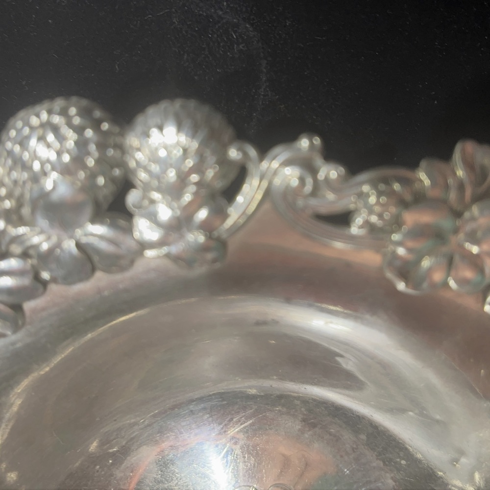 Antique Tiffany sterling bowl.Clover pattern